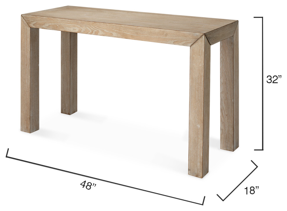 Brown Parson Table   Farmhouse   Console Tables   by HedgeApple  Houzz