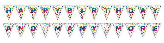 Creative Converting 331793 Rainbow Foil Bday 2 Sid...