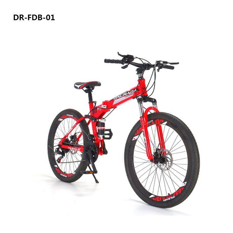 DAURADA 24 Inch Folding Mountain Bike Carbon Steel Cycle Bicycle