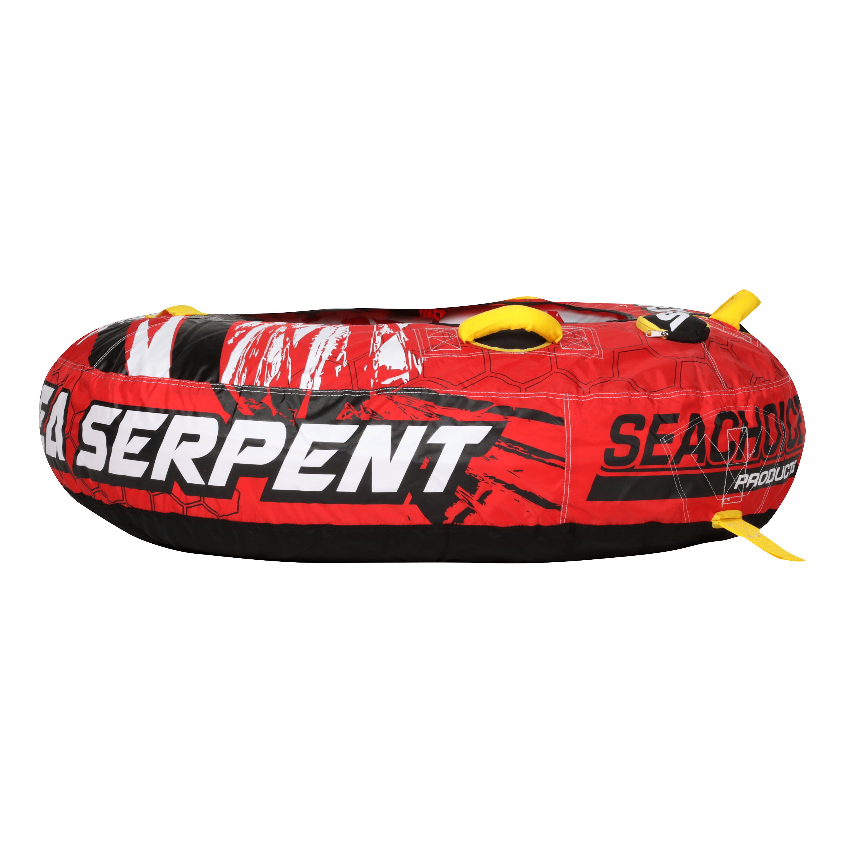 Seachoice Sea Serpent Towable Tube， Open Top Boat Tube w/ Reinforced Towing System， 1 Person， 50 In. X 48 In.