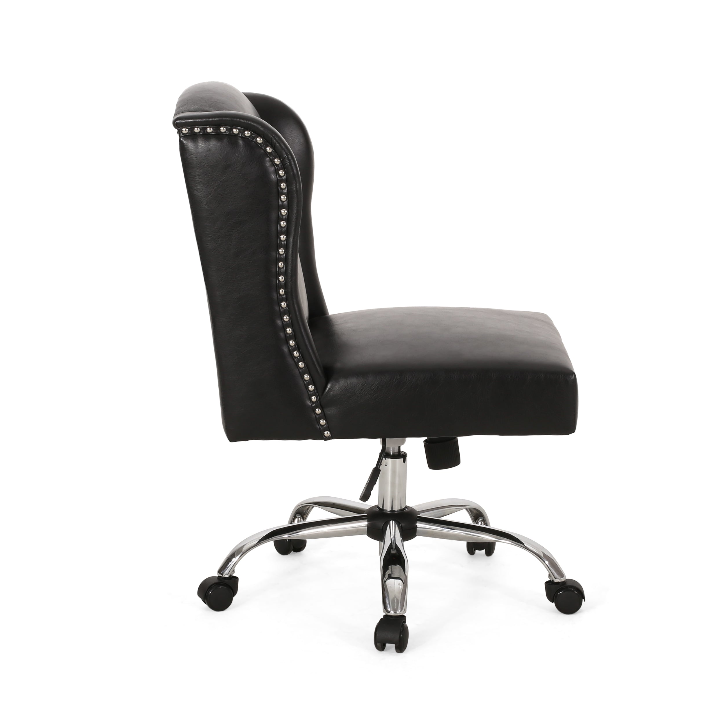 Ryilee Contemporary Wingback Swivel Office Chair