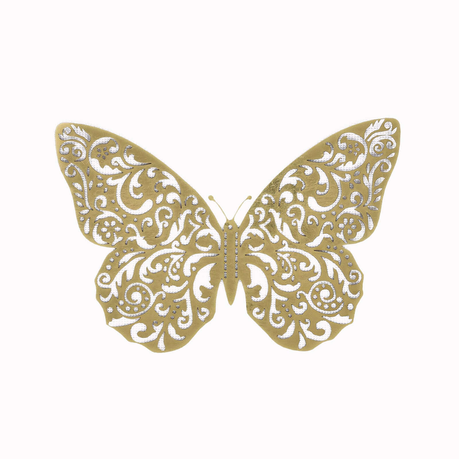 12 Pack 3D Gold Butterfly Wall Decals, DIY Mural Stickers, Metallic Butterfly Cake Decorations