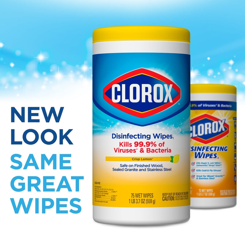 CLOROX WIPES LEMON 75PK