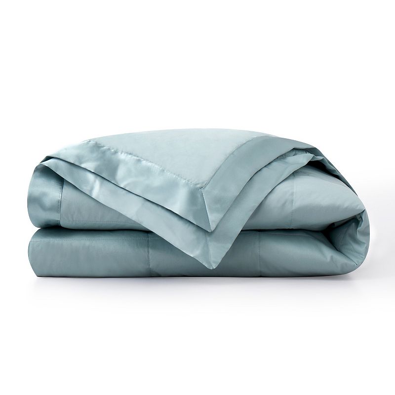 Unikome Oversized Lightweight Down Blanket with Satin Trim - 75% Down Fill