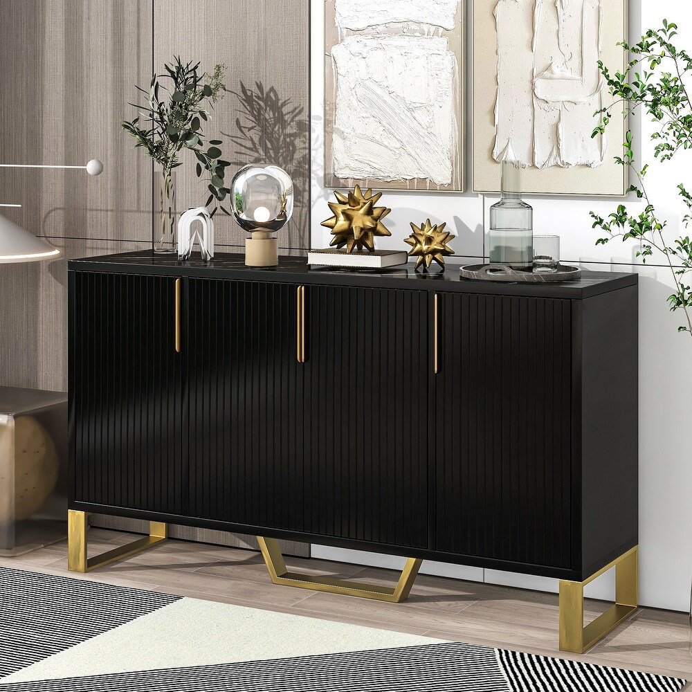 Modern Kitchen Cabinet Sideboard with Adjustable Shelves