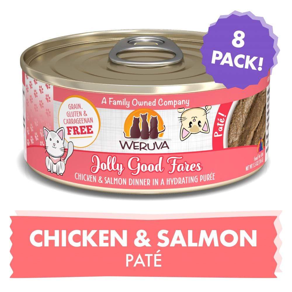 Weruva Classic Cat Pate Jolly Good Fares with Chicken and Salmon Canned