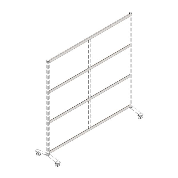 Lorell Double-wide Panel Strip for Adaptable Panel System