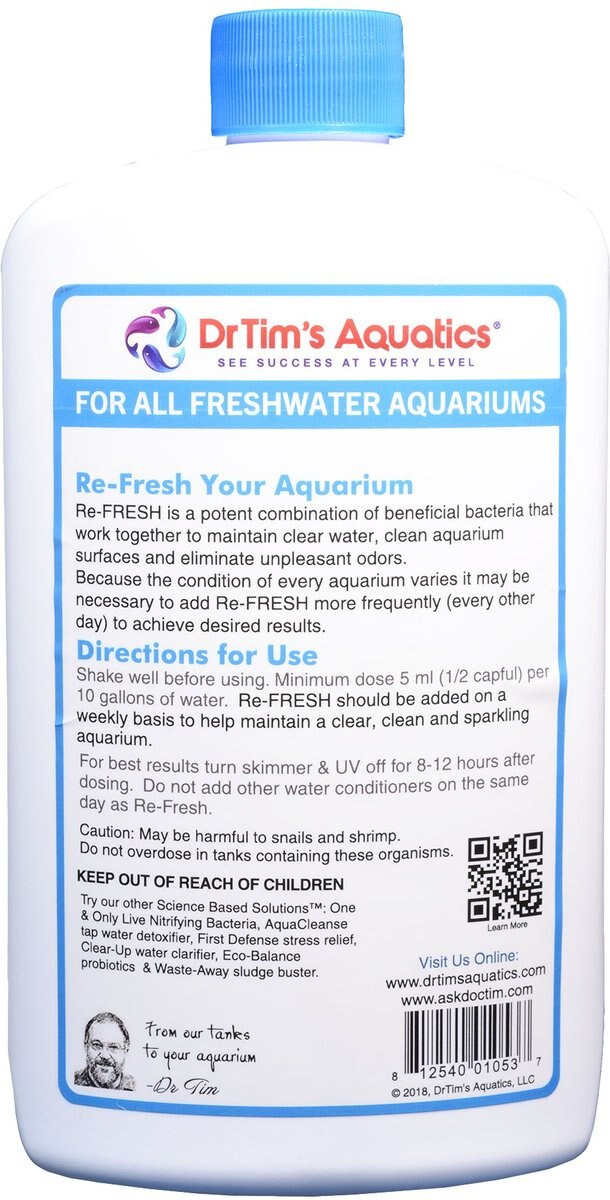 Dr. Tim's Aquatics Re-Fresh Freshwater Aquarium Cleaner