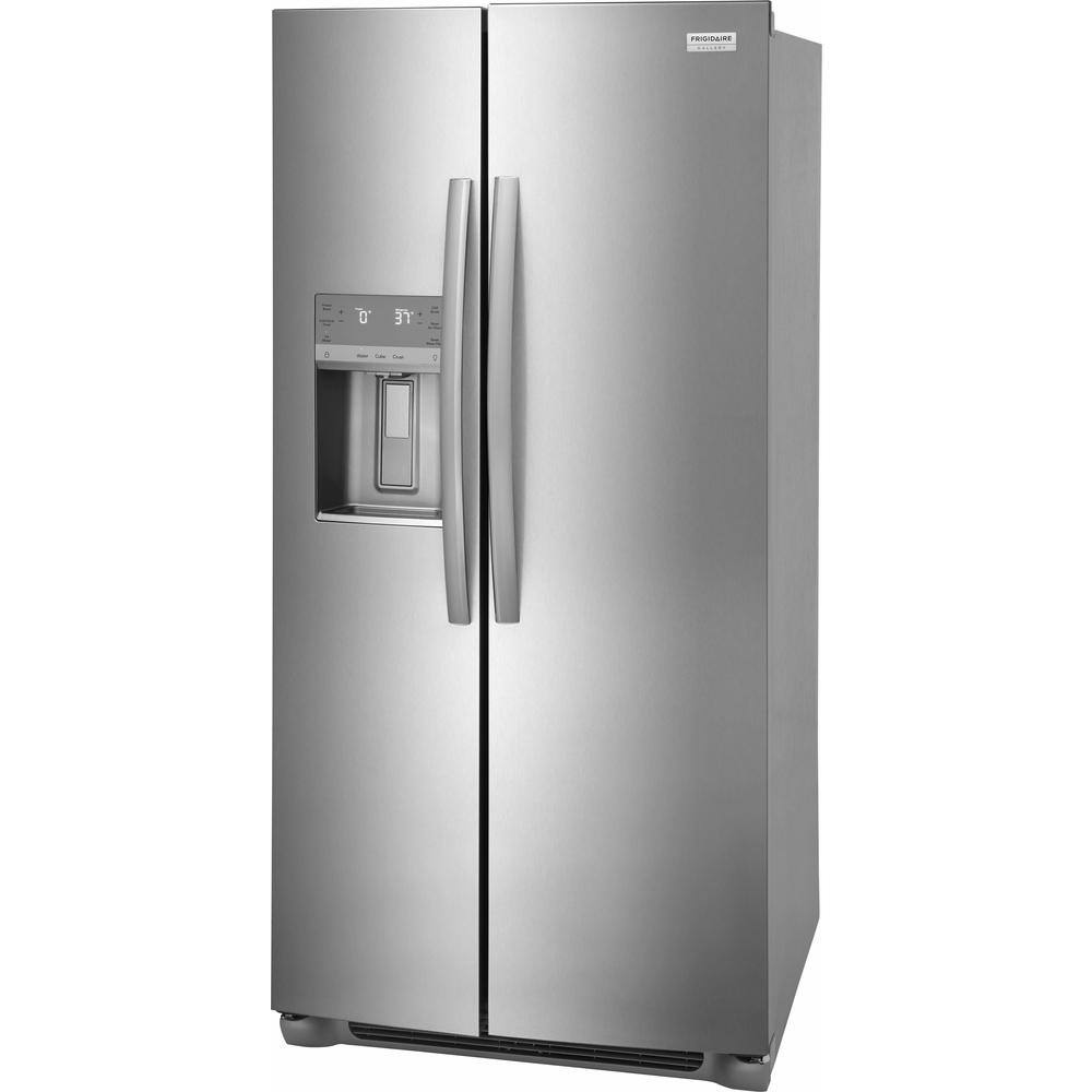 FRIGIDAIRE GALLERY 22.3 cu. ft. 33 in. Standard Depth Side by Side Refrigerator in Smudge-Proof Stainless Steel GRSS2352AF