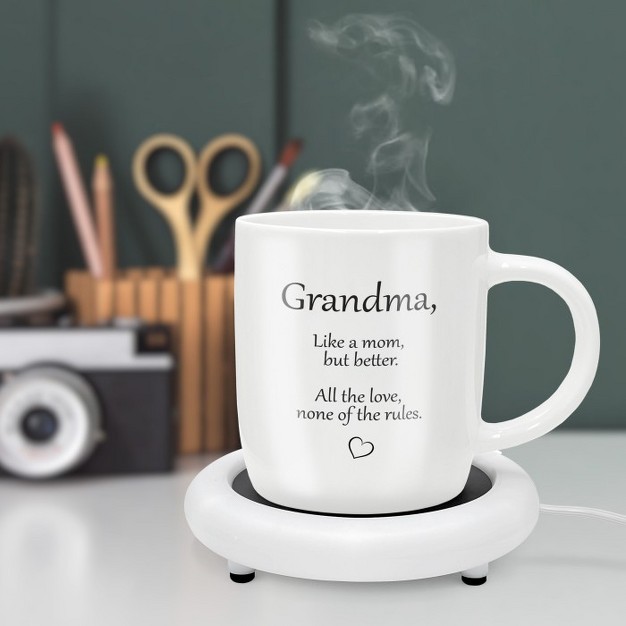 Galvanox Soho Electric Ceramic 12oz Coffee Mug With Warmer Grandma Makes Great Gift