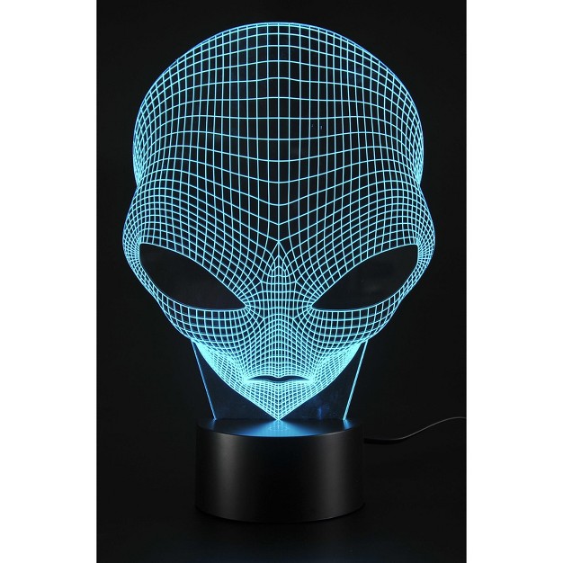 Link 3d Alien Lighting Laser Cut Precision Multi Colored Led Night Light Lamp Great For Bedrooms Dorms Dens Offices And More