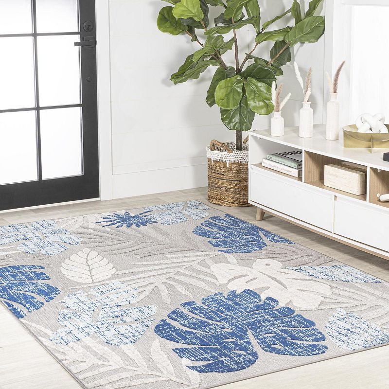 Monstera Tropical Leaf Rug