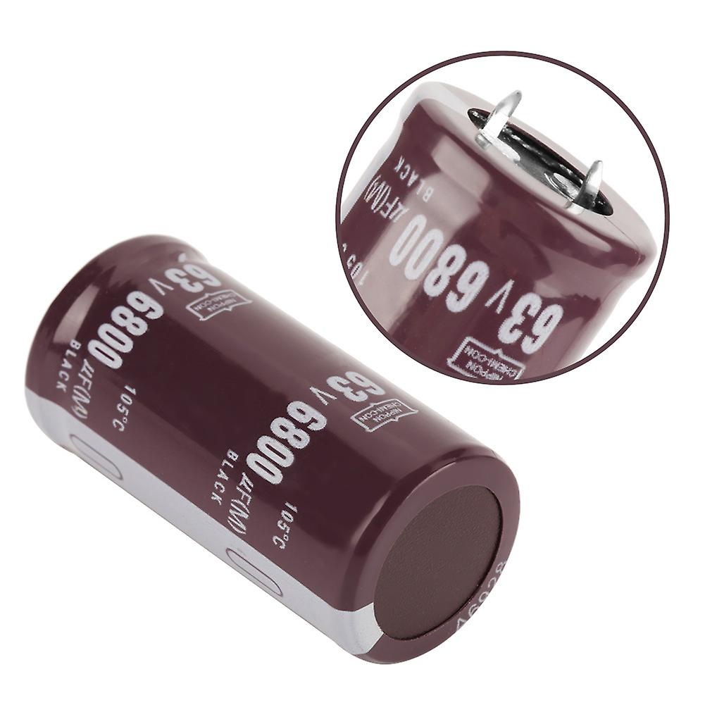 2pcs 63v 6800uf Electrolytic Capacitor 25  50mm 105