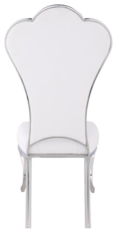 Shell Back Side Chair   Set Of 2  White   Traditional   Dining Chairs   by GwG Outlet  Houzz