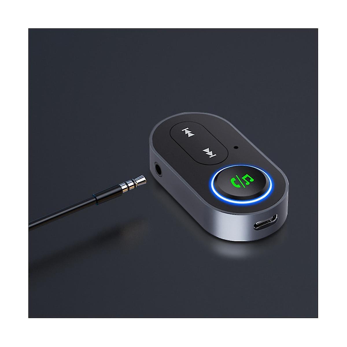 Bluetooth Adapter With Stereo Voice Broadcasting Car Wireless 5.1 Bluetooth Receiver With 3.5mm Aud