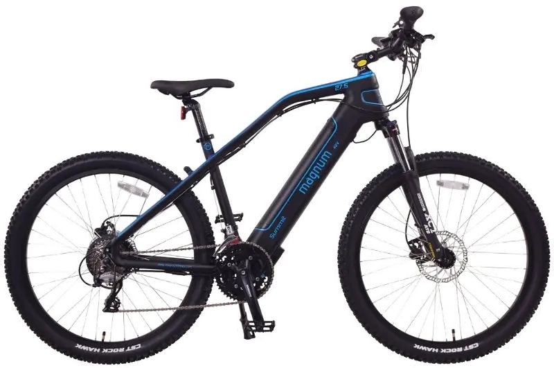 Magnum Summit Electric Bike with 27.5 Wheels - Blue and Black