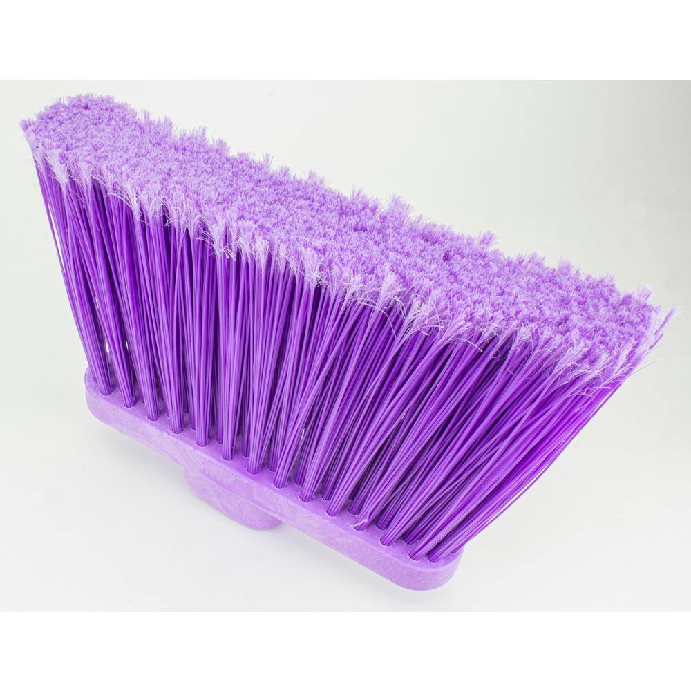 CFS Brands Sparta 12 in. Purple Polypropylene Flagged Upright Broom Head (12-Pack) 36867EC68