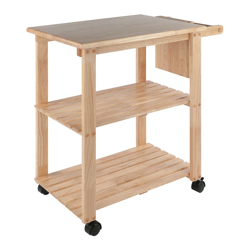 Winsome Knife Block and Cutting Board Kitchen Cart