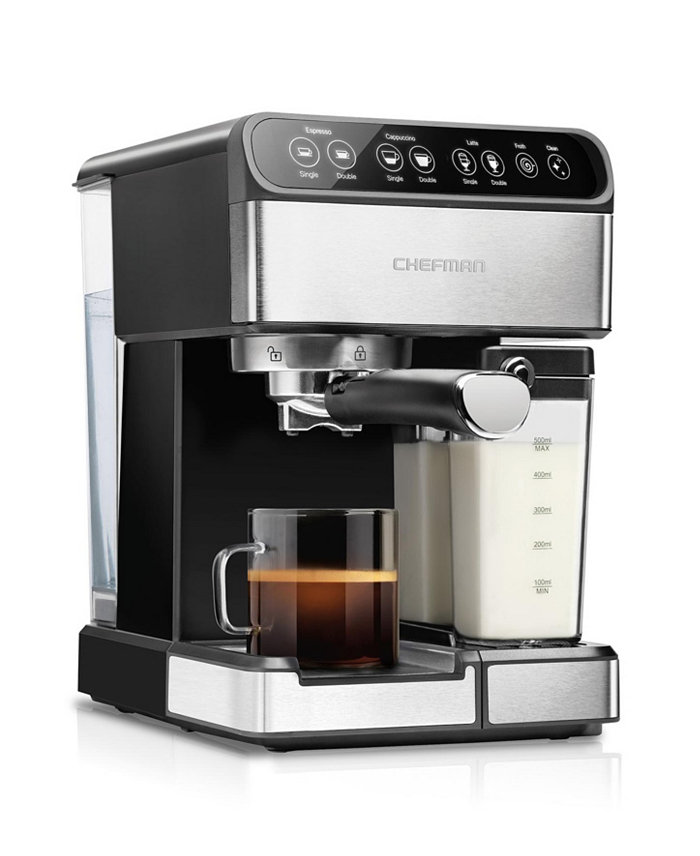 Chefman Barista Pro Semi Automatic Espresso Machine 15 Bar