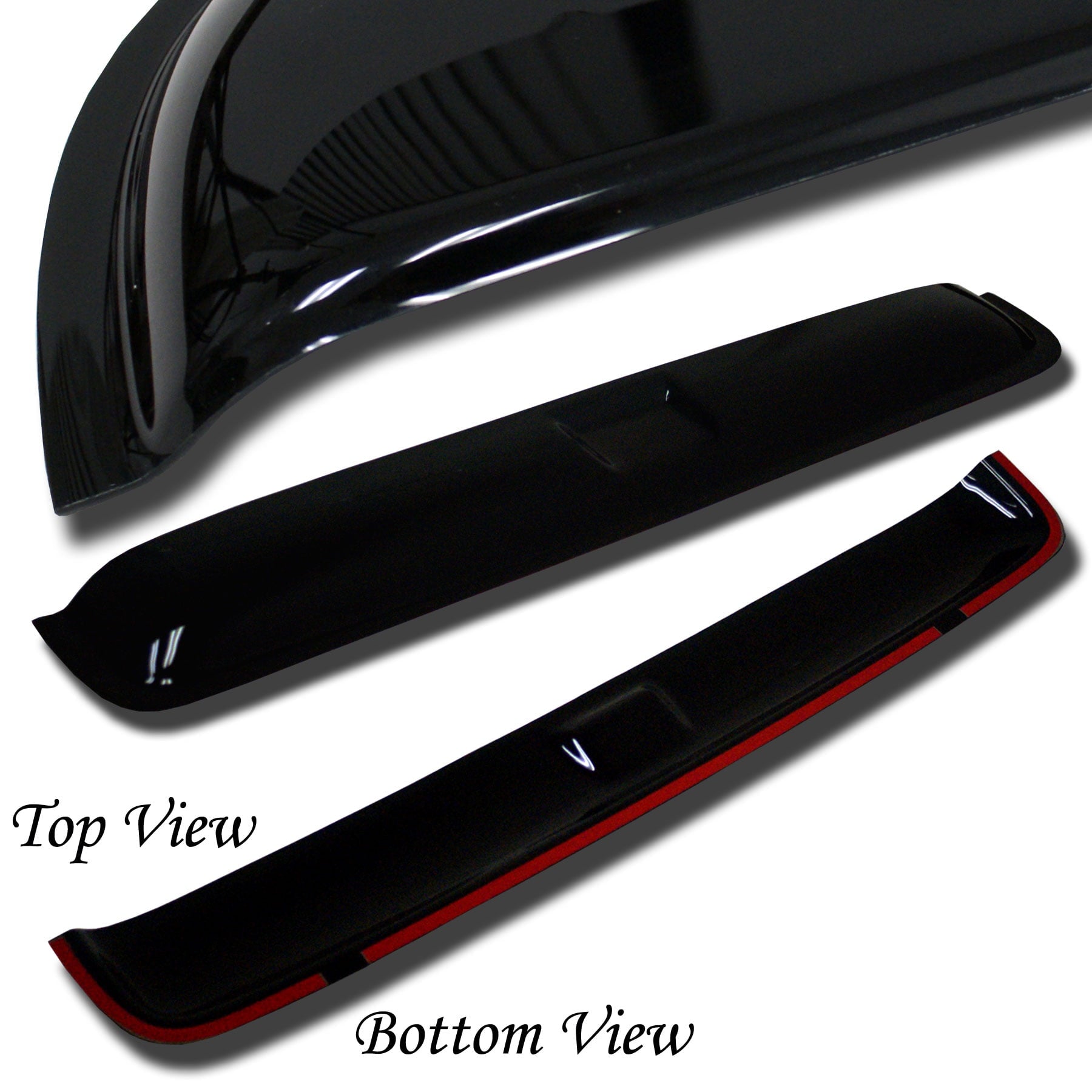 TuningPros WSVT2-054-3 Window Visor and Sunroof Type 2 For 2004-2006 GMC Envoy XUV - Outside Mount 5 Pcs Set