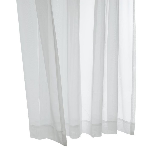 Habitat Rhapsody Voile Sheer Sheer Texture And Supple Drapeability Rod Pocket Light Filtering Curtain Panel White