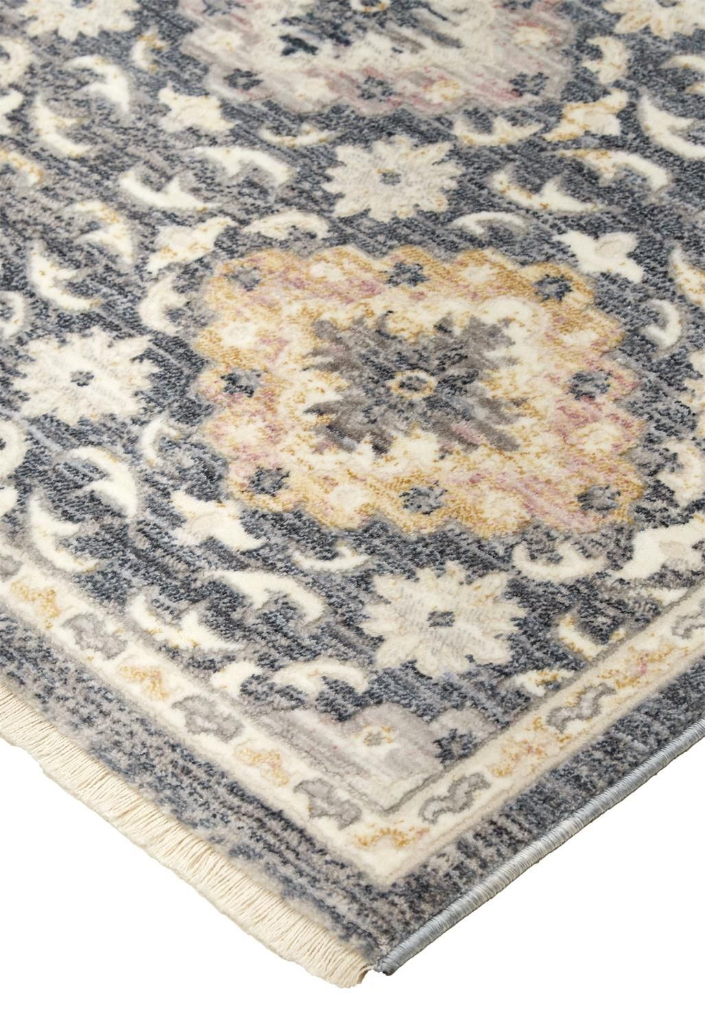 Dunlap Blue and Gold Rug by BD Fine