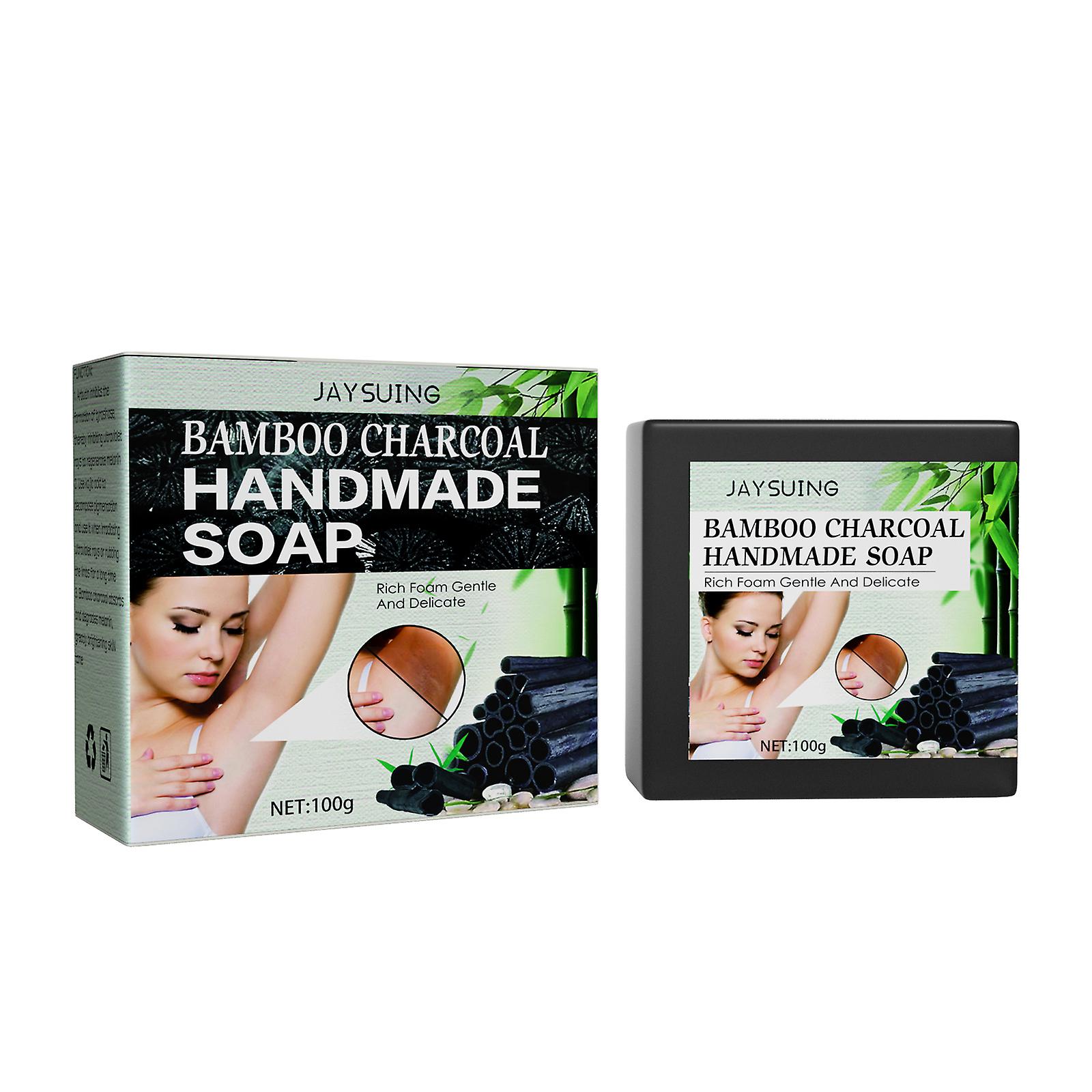 Bamboo Charcoal Handmade Soap Lightens Melanin Precipitation At The Armpit Joint And Bamboo Charcoal Soap Body Cleanses