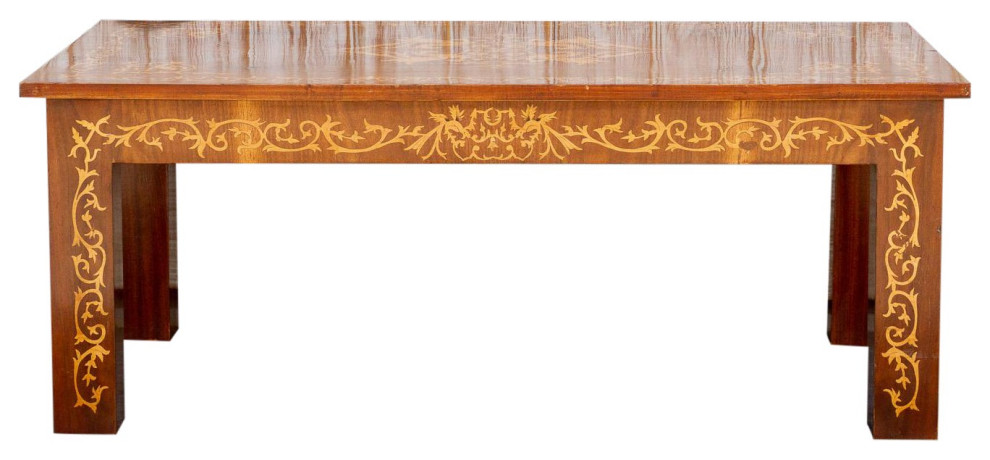 Dutch Colonial Marquetry Coffee Table   Traditional   Coffee Tables   by De cor  Houzz