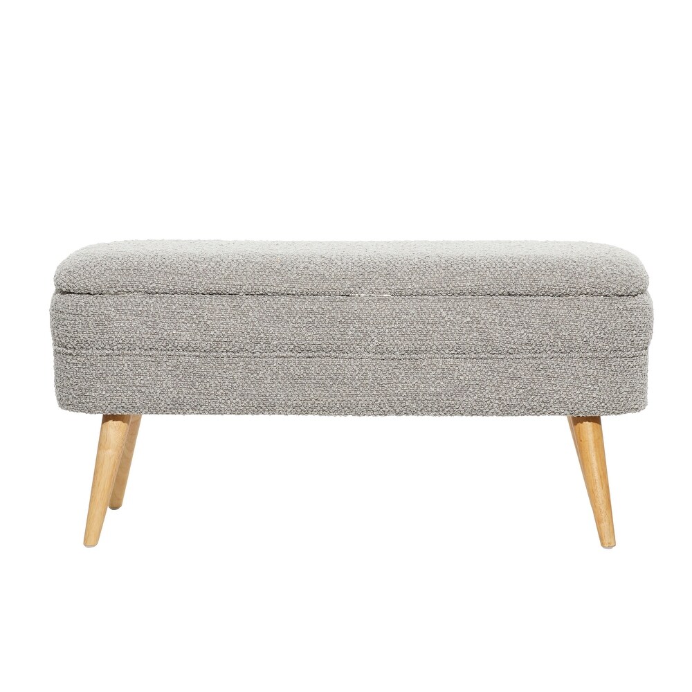 Wood Contemporary Storage Bench   40 x 16 x 19