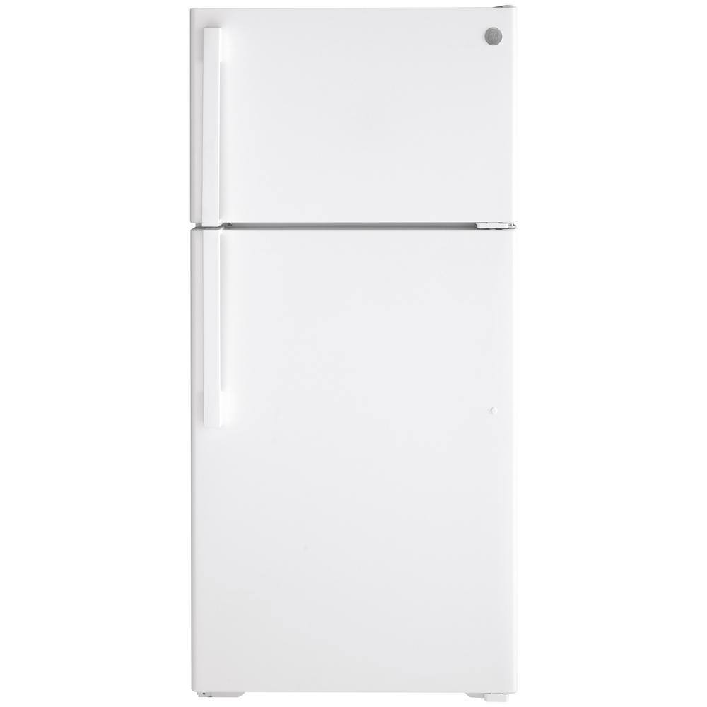 GE 15.6 cu. ft. Top Freezer Refrigerator in White GTS16DTNRWW