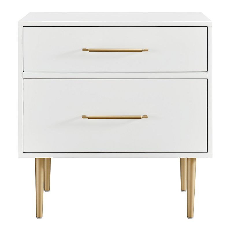 Linon Gloria Two Drawer Nightstand