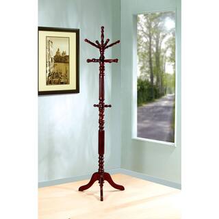 Coaster Home Furnishings Coat Rack with Spinning Top Walnut 900769