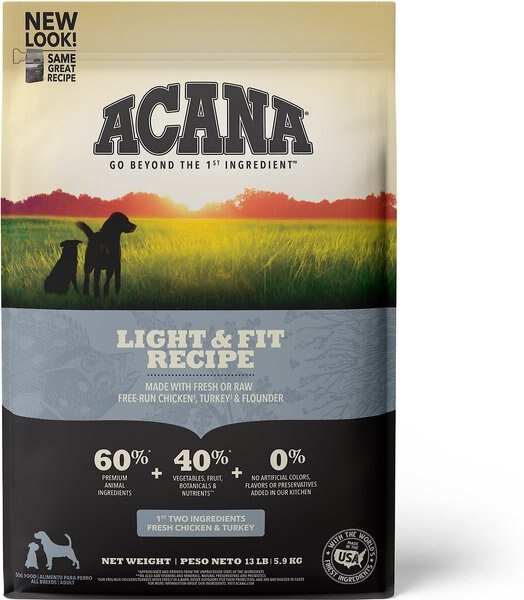 ACANA Light and Fit Recipe Grain-Free Adult Dry Dog Food