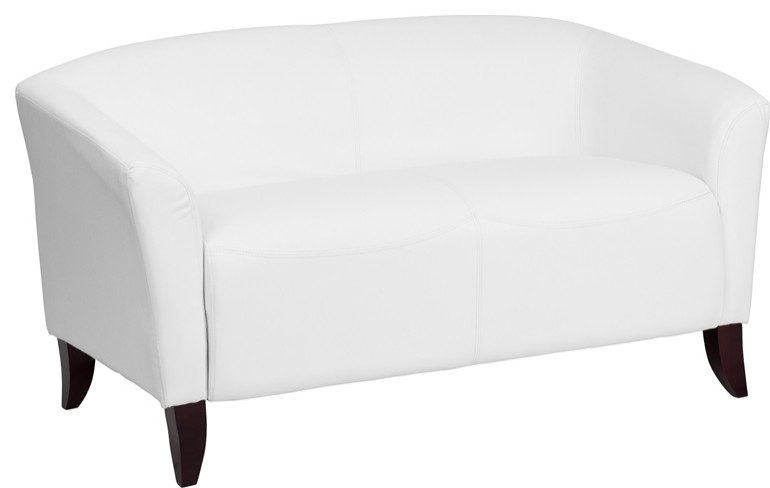 HERCULES Imperial Series Ivory LeatherSoft Loveseat   Transitional   Loveseats   by First of a Kind USA Inc  Houzz