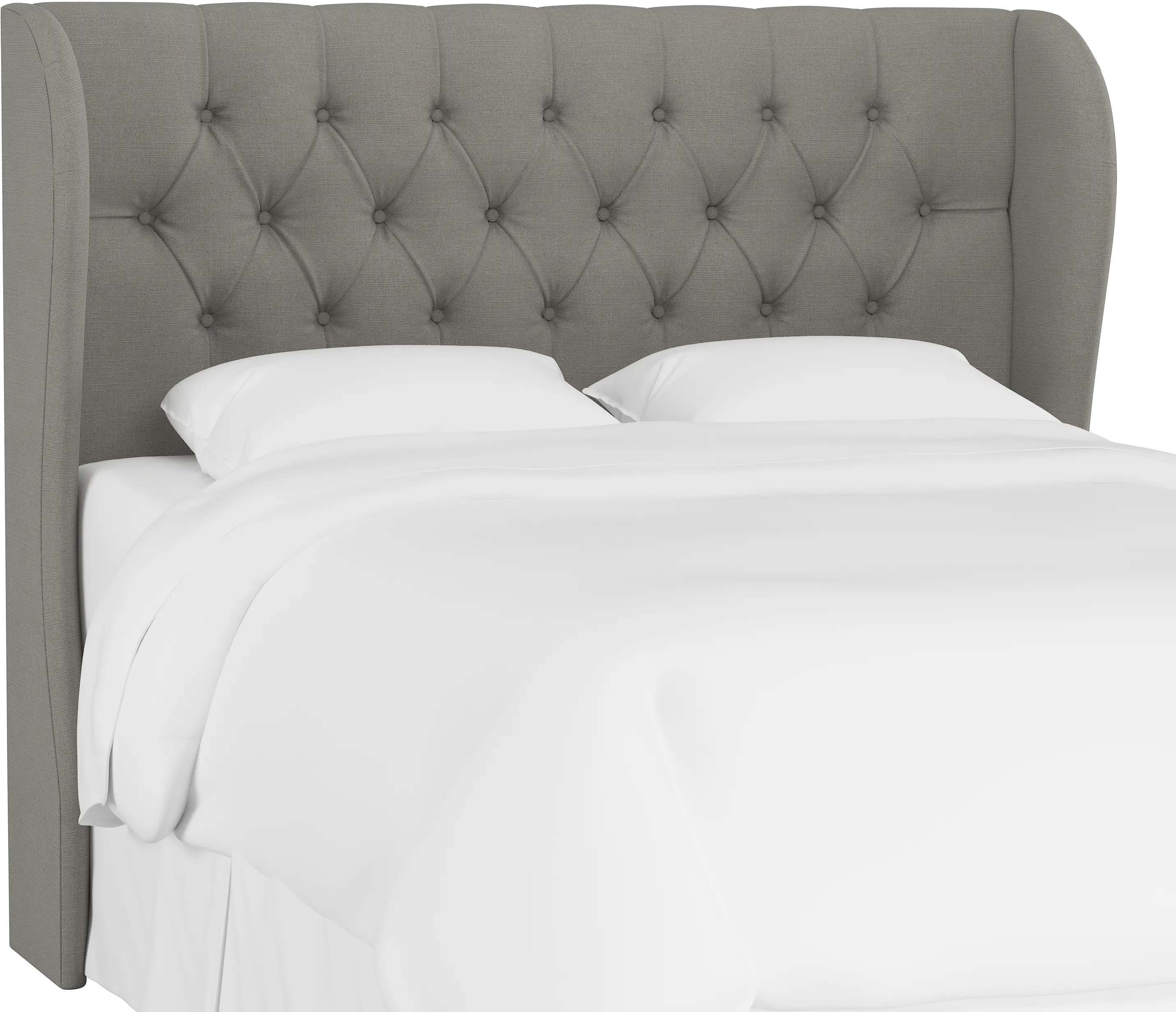 Jaclyn Gray Sloped Wingback Twin Headboard - Skyline Furniture