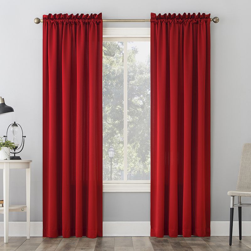 Sun Zero Gramercy Room Darkening Rod Pocket Curtain Panel