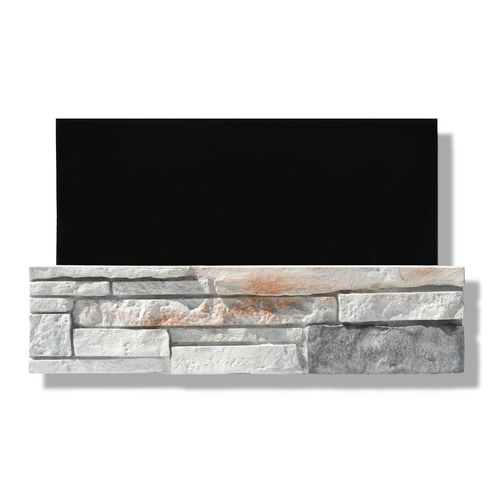 Silvermine Stone 6 in. x 24 in. Stone Veneer Ledgestone Flat Panel Dover Cliff (Box of 8) DC-BL-XX-FL