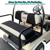 10L0L Golf Cart Front Rear Seat Cover Set Fit Club Car DS EZGO TXT RXV 4 Passenger Seat Cover Gray Black S+XS