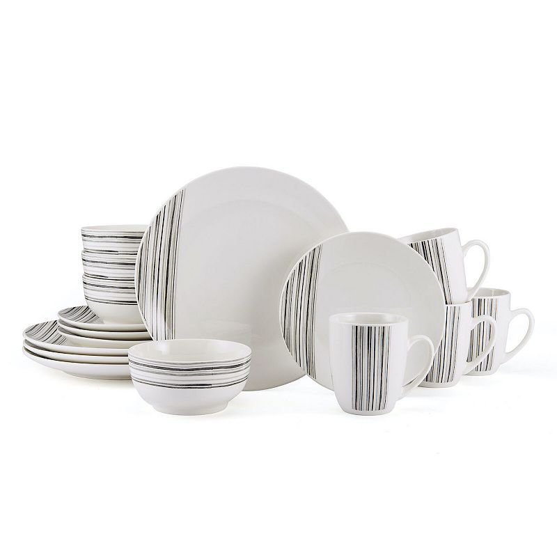 Studio Nova Brushed Lines 16-pc. Dinnerware Set