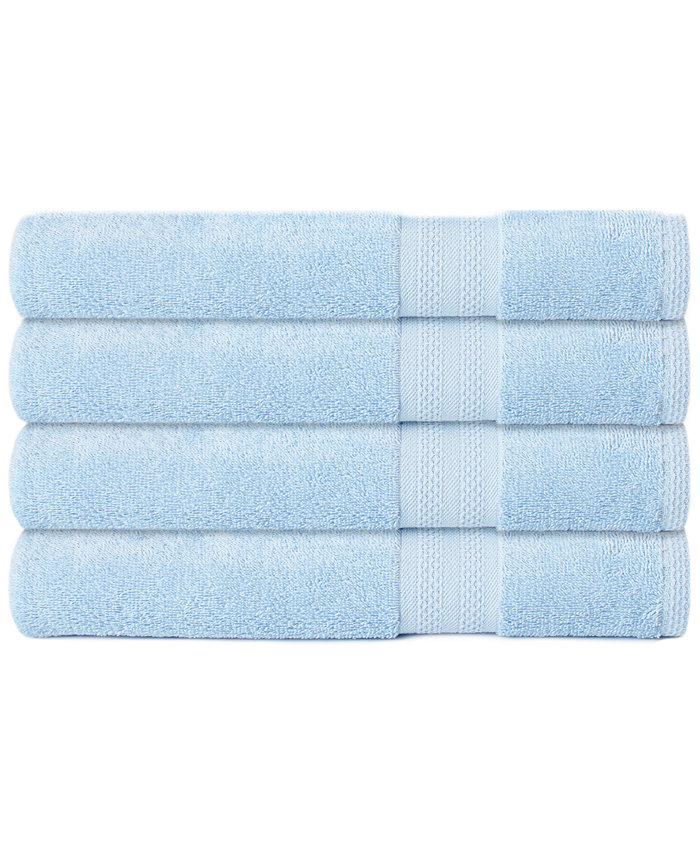 Sunham Soft Spun Cotton 4-Pc. Bath Towel Set