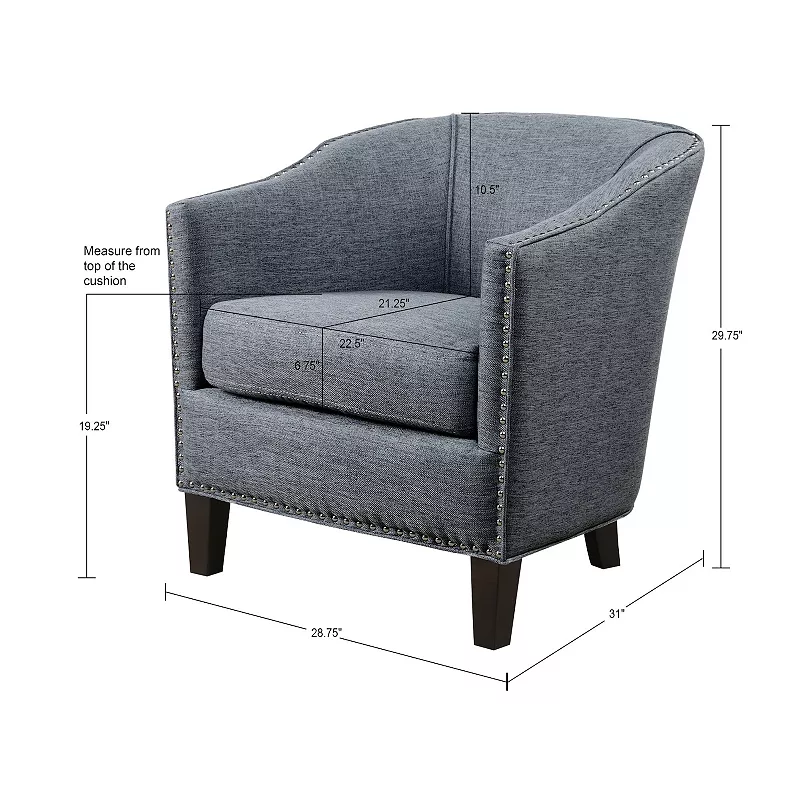 Madison Park Fremont Barrel Accent Chair