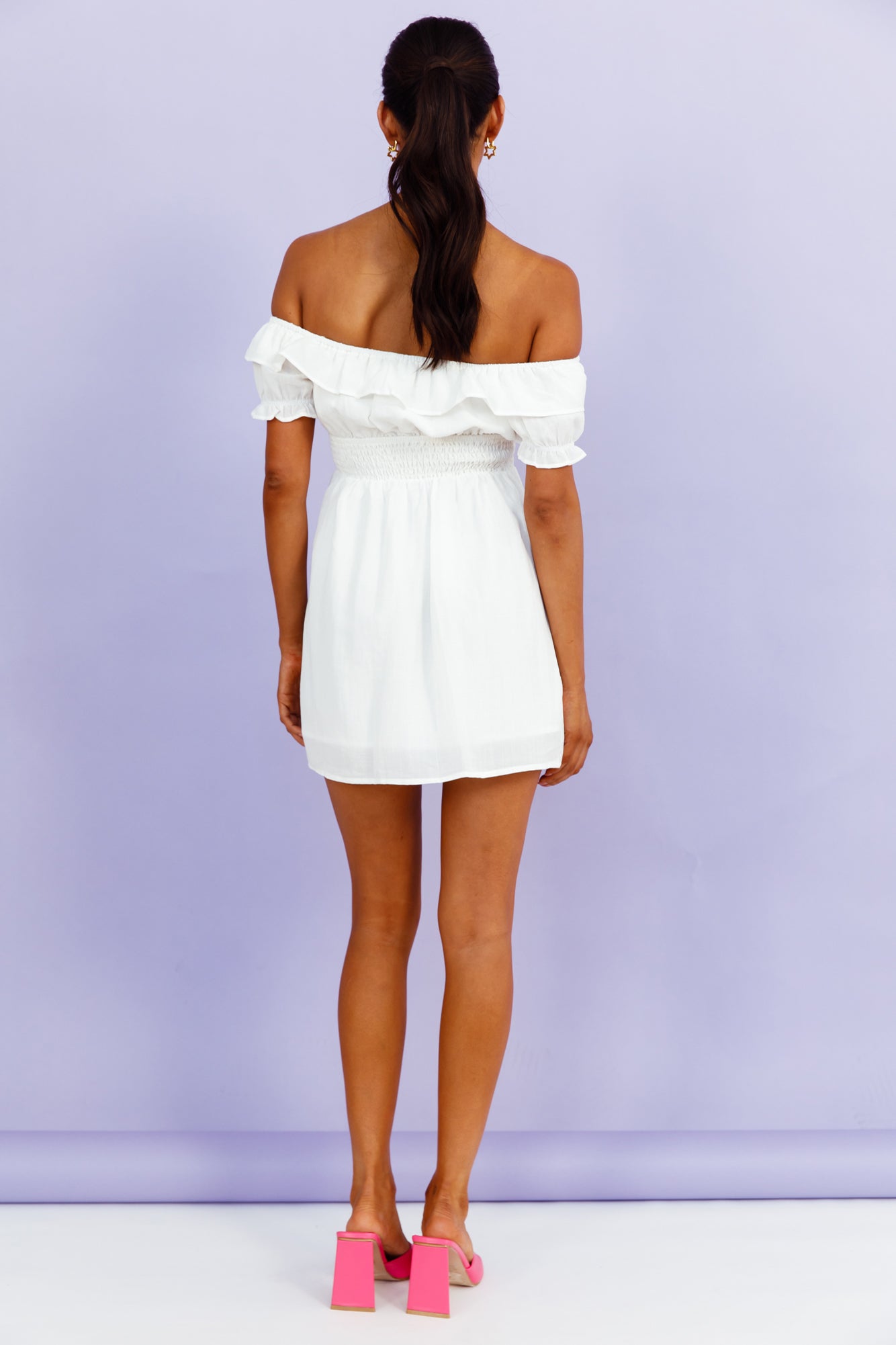 Glowing Weekend Dress White