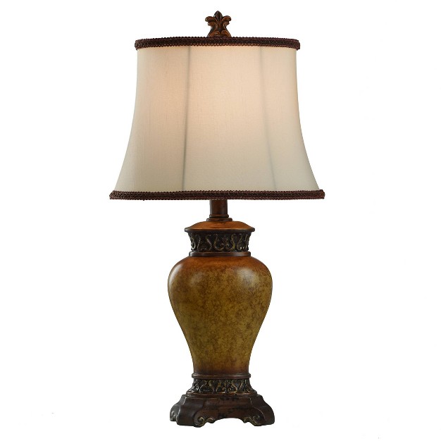 Maximus Table Lamp Bronze Finish With Ivory Shade Stylecraft