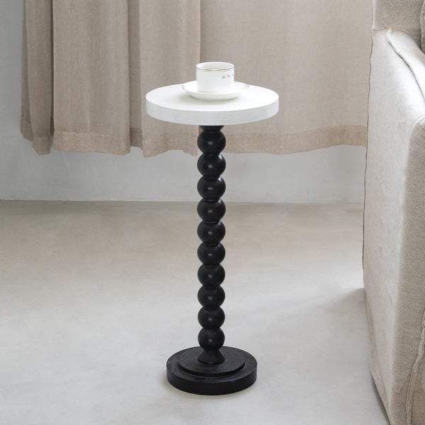 COZAYH Pedestal Small Drinking Table， Contemporary Side Table