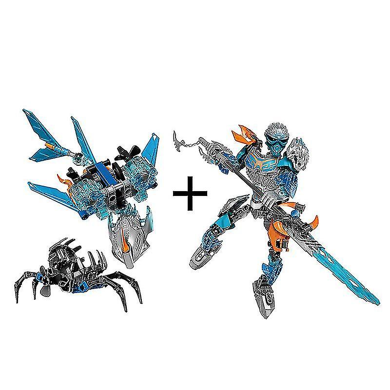 Bionicle Akida Creature Of Water+gali Water Sea Shepherd Action Figure Building Block Toy Set Compatible 71302+71307