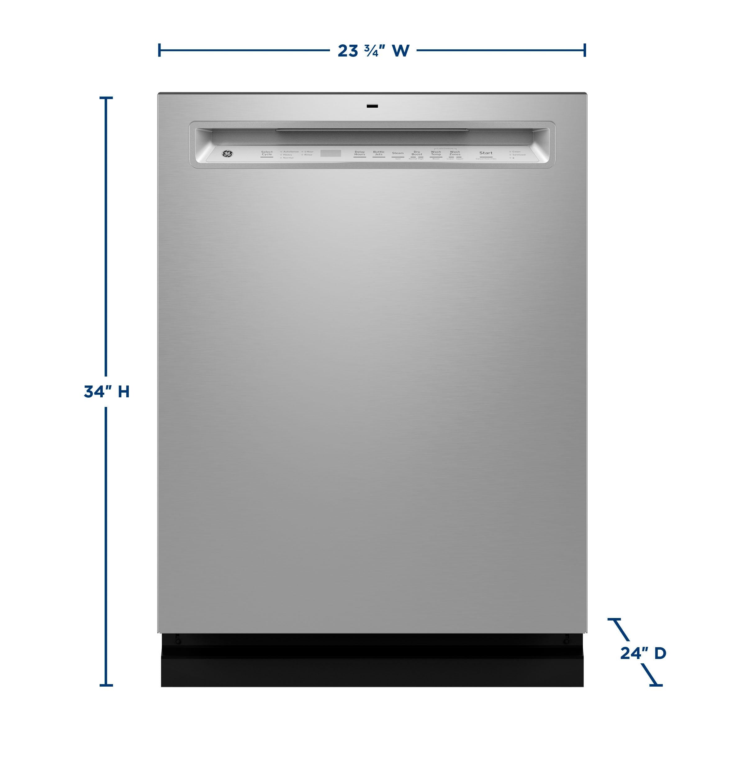 Ge Appliances GDF650SYVFS Ge® Front Control With Stainless Steel Interior Dishwasher With Sanitize Cycle