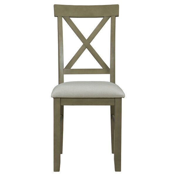 2-Piece Farmhouse Upholstered Dining Chairs