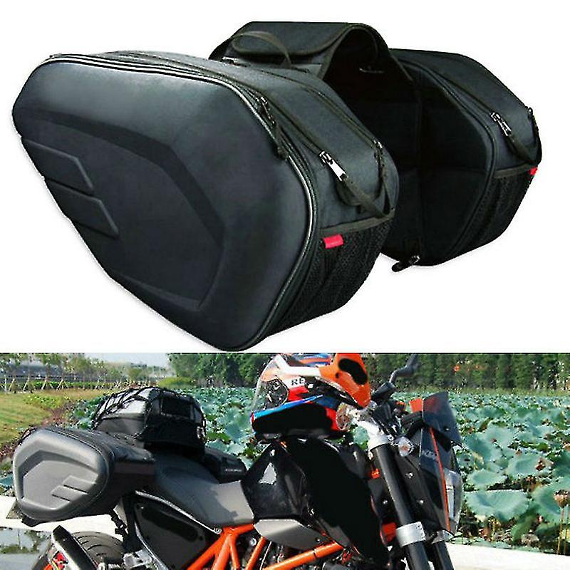 2pcs Fit Cycle Pannier Bags Lugga Bags Side Stora Fork Travel Pouch Box， 36-58l