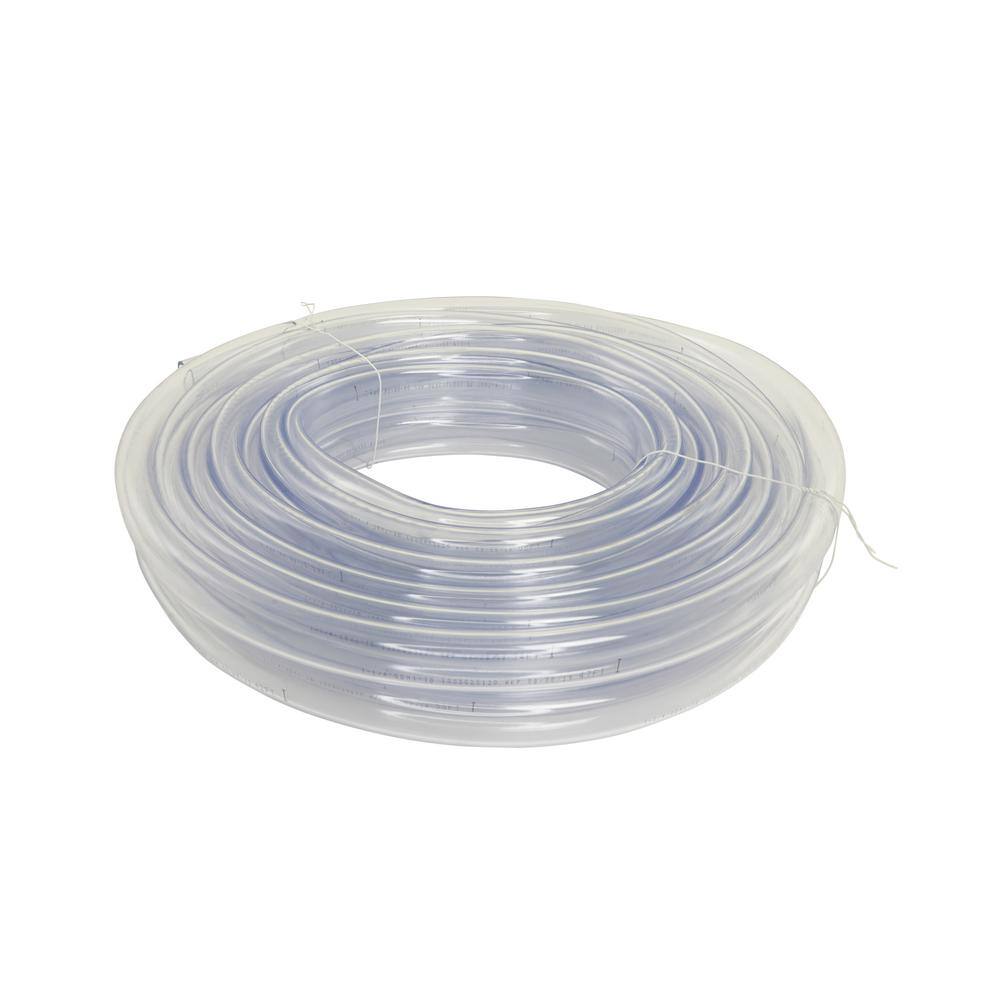 Everbilt 1-14 in. O.D. x 1 in. I.D. x 50 ft. PVC Clear Vinyl Tube HKP001-PVC015