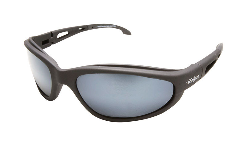 Edge Eyewear Dakura Polarized G-15 Safety Glasses Silver Mirror Lens Black Frame 1 pc